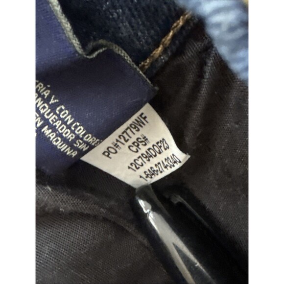 US Polo Assn. Straight Jeans Juniors 16 Blue Mid Rise Embroidered Logo Y2k - Picture 9 of 12